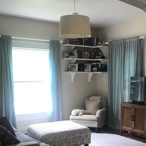 Blue Green Curtain Panels